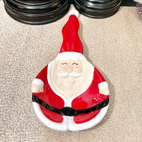 NWT Christmas Santa Claus 🎅🏻 Ceramic Spoon Rest - Picture 5 of 5